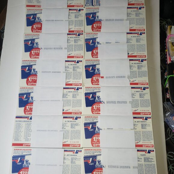 100 Sets! of Uncut Provigo Baseball Cards 1986 Montreal Expos 28 Cards Per Set - Picture 7 of 10